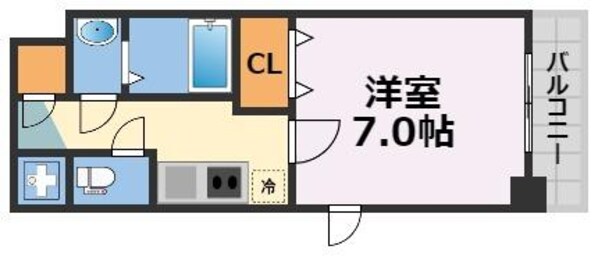 フォーリアライズ南堀江ヴィータの物件間取画像